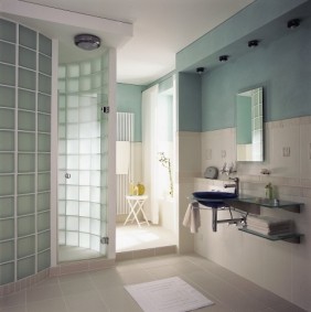 Glass Block Shower