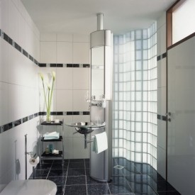 Glass Block Bathroom