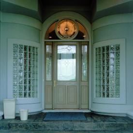 Glass Block Entryway