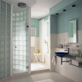 Glass Block Shower